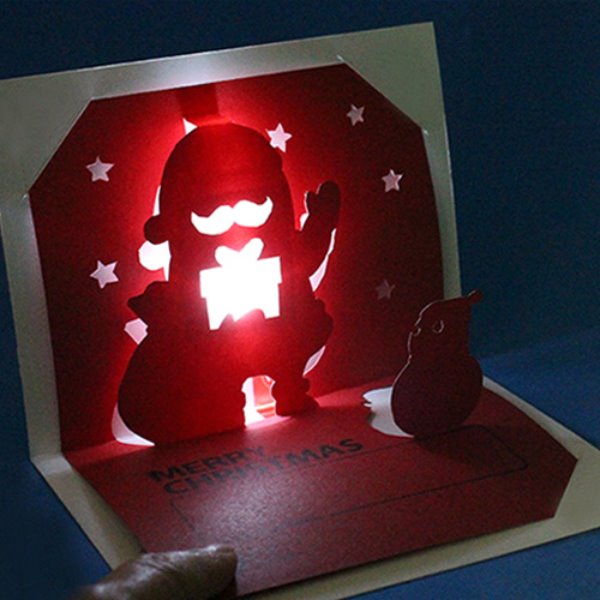 크리스마스 LED 입체카드(5인 세트)