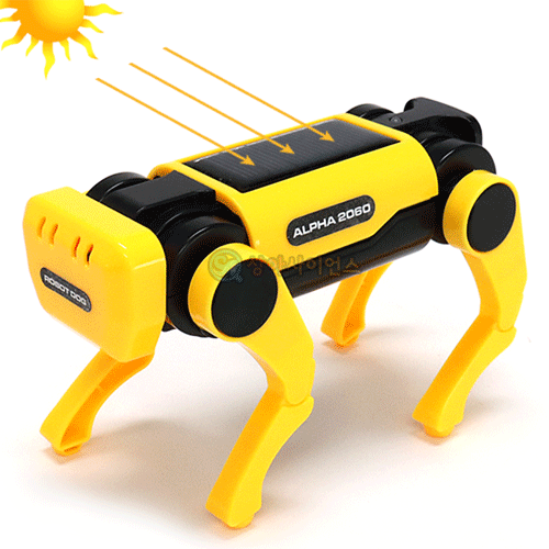 충전식 태양광 강아지 로봇(건전지 겸용)