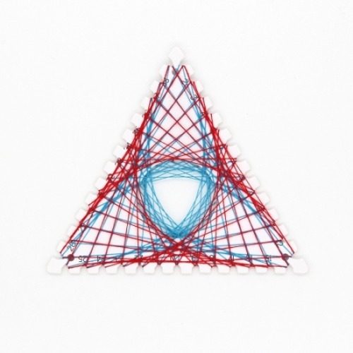 스트링아트 세트 삼각형 (5인용) (삼각+칼라실)