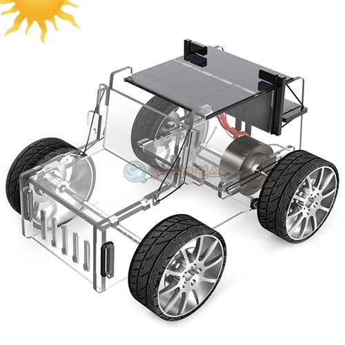 투명 아크릴 오프로드 태양광자동차(1인용 포장)