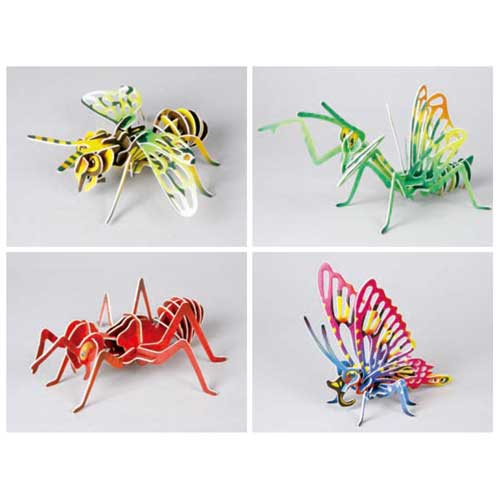 곤충 4종세트 3D Puzzle(우드락)